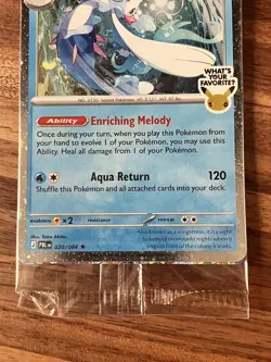 Pokemon Primarina 020 Pitch Black Cosmos Promo Barnes & Noble Sealed! - Image 4