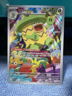 Pokemon TCG Ludicolo 95 IR Phantasmal Flames Illustration Rare NM - Image 1