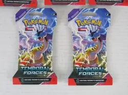 Pokemon TCG Temporal Forces Lot (5) Sealed Sleeved Booster Packs BF766 - Image 2