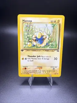 Pokemon Mareep Common 1st Edition Neo Discovery 58/75 NM - Image 1