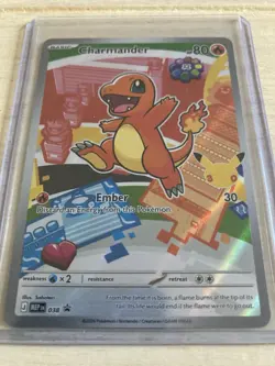Charmander First Partner Illustration Rare Promo 038 Pokemon 30th Anniversary - Image 2