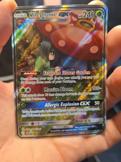 Pokemon Vileplume GX 211/236 SM Cosmic Eclipse Ultra Rare Full Art Holo MINT - Image 1
