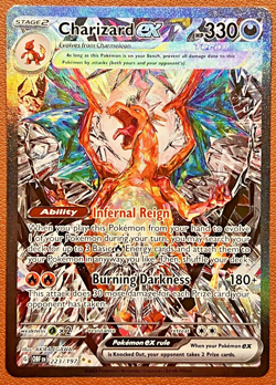 Pokemon Charizard ex 223/197 SV03: Obsidian Flames Special Illustration Rare NM - Image 1