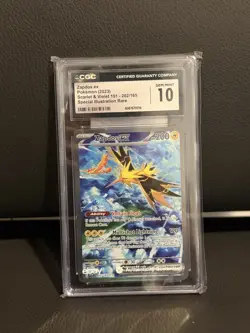 The Pokemon Company Zapdos ex 202/165 SV 151 SIR Holo CGC 10 (ENG) 2023 - Image 1