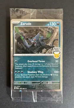 Zarude Pitch Black Pokemon Promo GameStop 30 Year Stamped Pokemon TCG Sealed - Image 1
