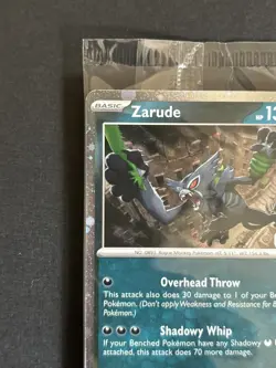 Zarude Pitch Black Pokemon Promo GameStop 30 Year Stamped Pokemon TCG Sealed - Image 4