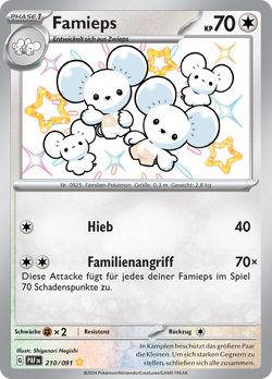 Pokemon Famieps Paldeas Schicksale 210/091 - Image 1