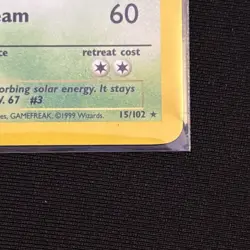 Pokemon TCG Venusaur 15/102 Base Set Unlimited Holo Rare 100 HP (EN) - Image 3