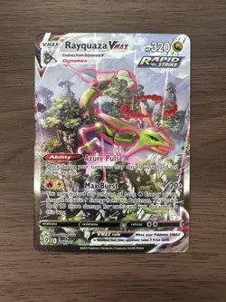 Rayquaza VMAX Alt Art 218/203 Pokemon Evolving Skies NM English - Image 1