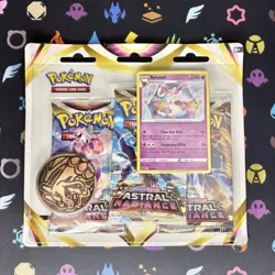 Pokemon TCG Astral Radiance 3 Pack Blister Sylveon Promo SWSH - Image 1