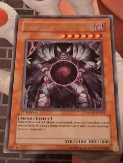 Yugioh Caius the Shadow Monarch- SDDE-EN001 - 1st Edition Ultra Rare Played - Image 1