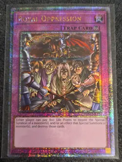 Yugioh! 1x Royal Oppression RA04-EN120 Quarter Century Secret Rare 1st Ed NM - Image 1