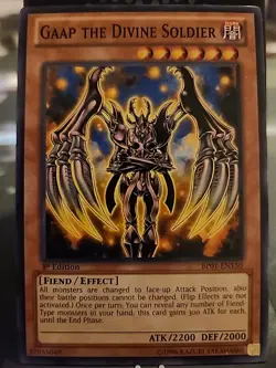 Gaap the Divine Soldier - 1st Edition - Yugioh Dark Monster - Vintage - Image 1