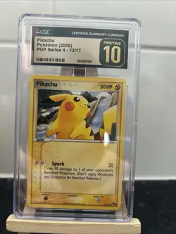 Pokemon 2006 Pikachu 13/17 POP Series 4 CGC PRISTINE 10 - Image 1