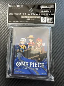 Official One Piece 3 Captains Dot Pixel Card Sleeves Vol 6 70ct Japanese Import - Image 1