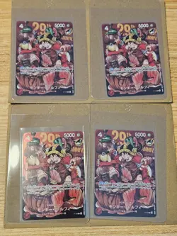 One Piece 29th Anniversary Promo Monkey D. Luffy P-159 Foil Shonen Jump Set [4] - Image 1