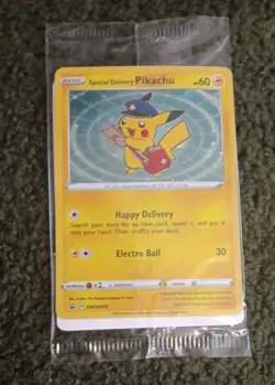SEALED Special Delivery Pikachu SWSH074 Promo Card - Image 1