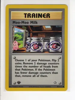MOO-MOO MILK TRAINER 1ST EDITION NEO GENESIS SET POKEMON CARD 101/111 EX/NM - Image 1