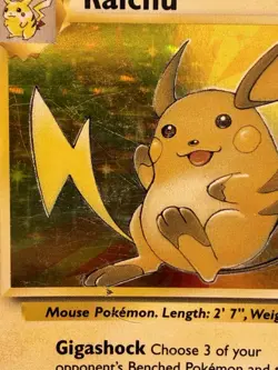 Pokemon TCG Raichu 14/62 Fossil Holo Rare WOTC Vintage Card - Image 2