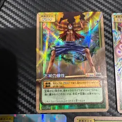 One Piece Card Game Set of 5 Luffy Eneru Wiper Holo Cards Sky Island Arc from Ja - Image 2