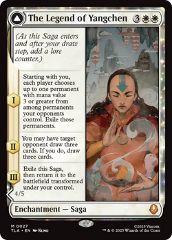 x1 The Legend of Yangchen // Avatar Yangchen TLA Avatar MTG 27 M/NM 1x - Image 1