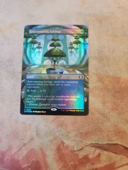 Rejuvenating Springs Borderless FOIL Commander Masters MTG LP - Image 1
