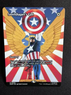 MTG Steelshaper's Gift NON-FOIL NM Marvel Universe MAR #0050 Mythic - Image 1