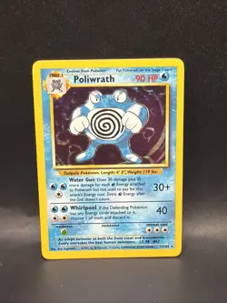 Pokemon TCG Poliwrath Base Set 13/102 Holo Unlimited Holo Rare - Image 1