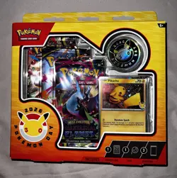 Pokemon TCG Pokemon Day 2026 Collection Pikachu Promo Coin + 3 Booster Packs - Image 1