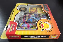 Pokemon Day 2026 Collection Pikachu Promo Special Edition Box & 3 Blistets - Image 3