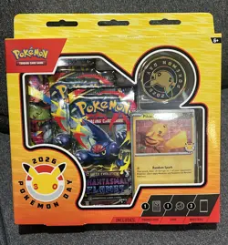 Pokemon TCG: Pokemon Day 2026 Collection 3 Packs Pikachu Promo & Coin - Image 1