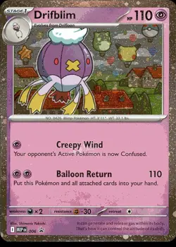 Drifblim 006 Cosmos Holo Promo ME: Mega Evolution Promo Pokemon NM - Image 1