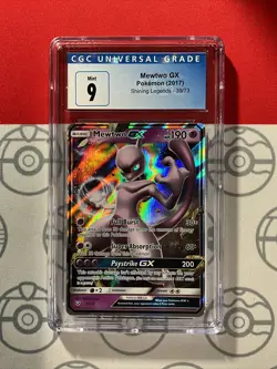 CGC 9 2017 Pokemon Mewtwo GX 39/73 Shining Legends PSA 1017 - Image 1