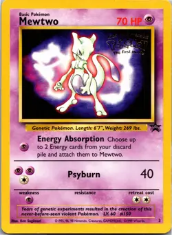 Mewtwo 3 Promo Wizards Black Star Promos Pokemon Lightly Played - Image 1