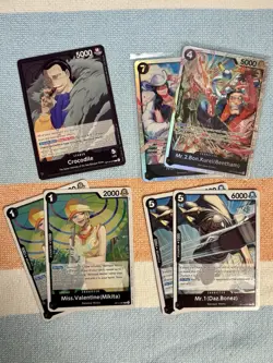 One Piece CCG Pre Built Deck: Crocodile OP14-079; SR/R/UC Baroque works - Image 3
