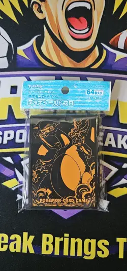 Pokemon Center Official Sealed Charizard Card Sleeves Deck Shield/Sleeves x 64 - Image 1