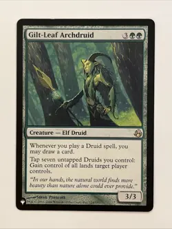 Magic the Gathering Gilt-Leaf Archdruid Card - MTG LP - Image 1