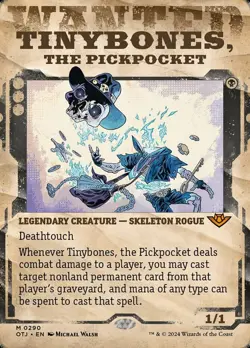 1x Tinybones, the Pickpocket - Showcase MTG - Outlaws of Thunder Junction - NM-M - Image 1