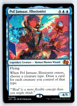 Pol Jamaar, Illusionist (Anime) 38 Foundations Jumpstart Magic: The Gathering NM - Image 1