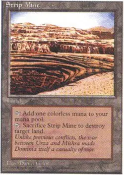 1x Strip Mine Heavy Play MTG Magic - Kid Icarus - - Image 1