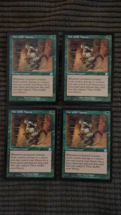 Magic: the Gathering / MtG One with Nature x4 Scourge - Image 1