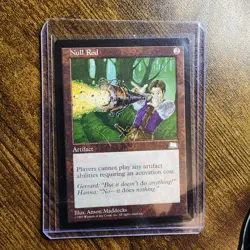 MTG - Magic The Gathering - Weatherlight - NULL ROD - RARE!!! - Never Played!!! - Image 1