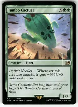 Jumbo Cactuar 191 Rare FINAL FANTASY Magic: The Gathering Near Mint - Image 1