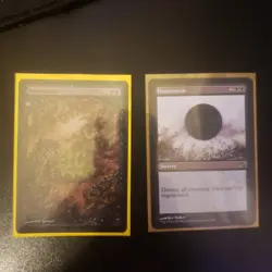 MTG Damnation x2 - Foil Textless x1, Reg x1, Player Rewards, NM, English Promo - Image 1