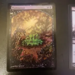 MTG Damnation x2 - Foil Textless x1, Reg x1, Player Rewards, NM, English Promo - Image 4