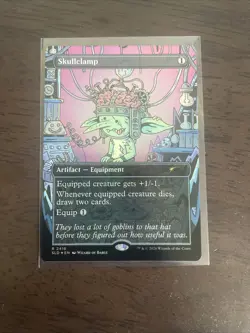 MTG Magic the Gathering FOIL Skullclamp Borderless SLD - Image 1