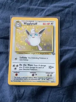 Pokemon TCG Wigglytuff Jungle 16/64 Holo Unlimited Holo Rare - LP - Image 1