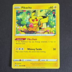 Pokemon TCG Pikachu 052/196 Lost Origin English 2022 Common Reverse Holo 60HP - Image 1