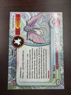 Pokemon Venomoth #49 2000 Topps Chrome Series 1 NM - Image 2