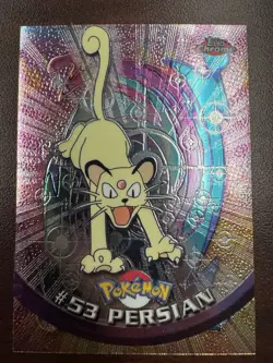 2000 Topps Chrome Pokemon Series 1 Persian #53 Holo Foil NM - Image 1